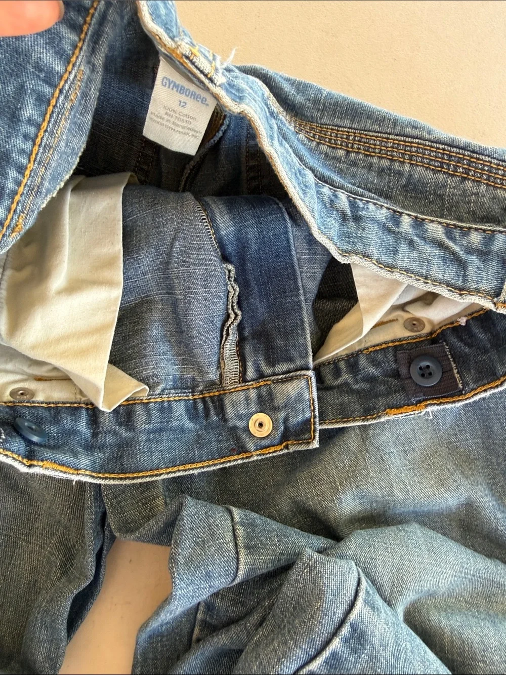Gymboree Kids Blue Carpenter Jeans With Adjustable Waist